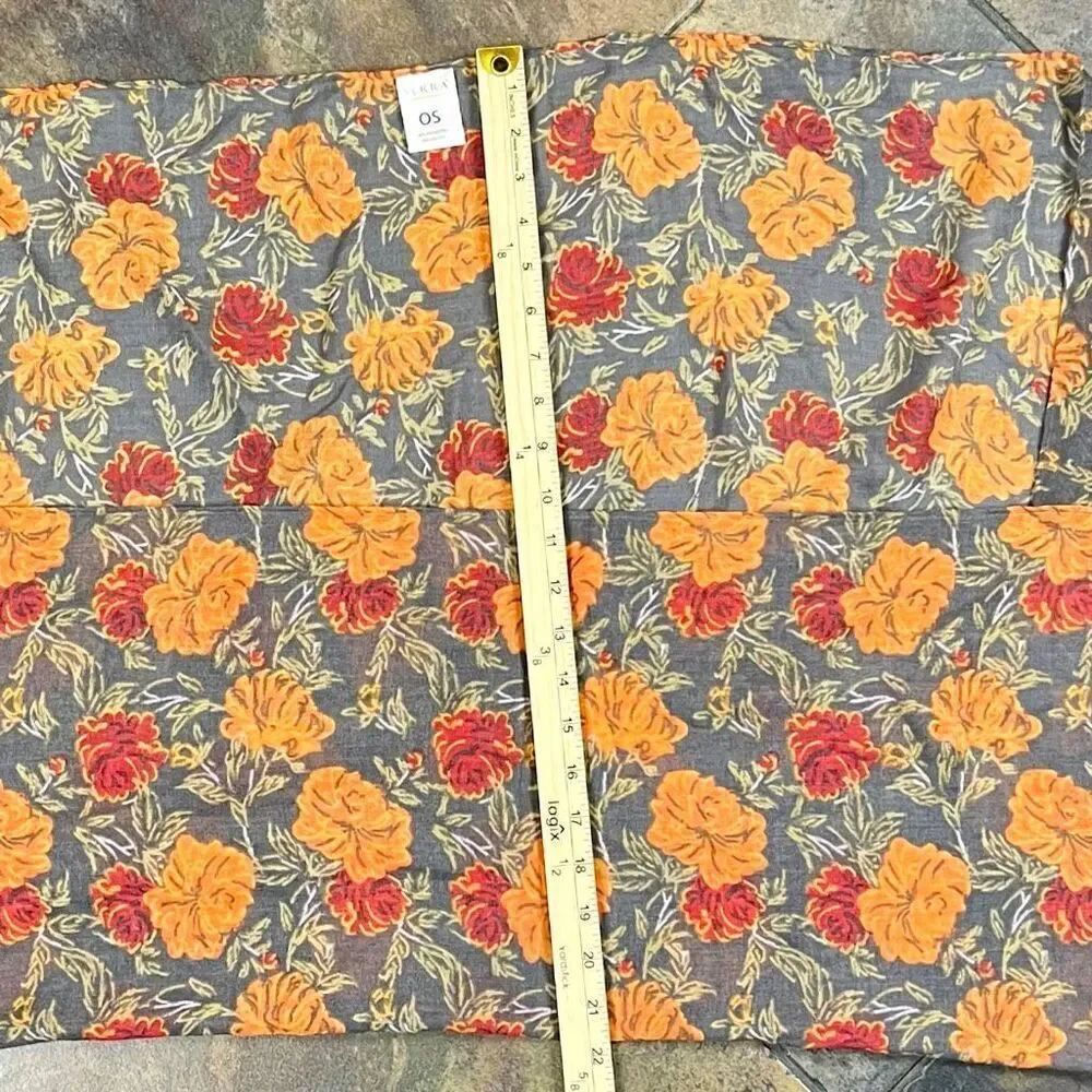 Serra Floral Print Kimono Wrap One Size